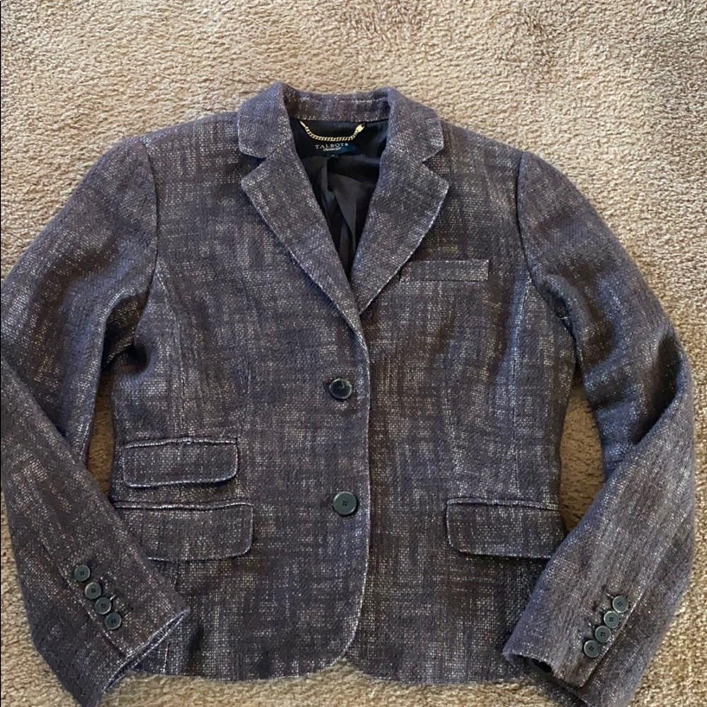 Talbots tweed blazer